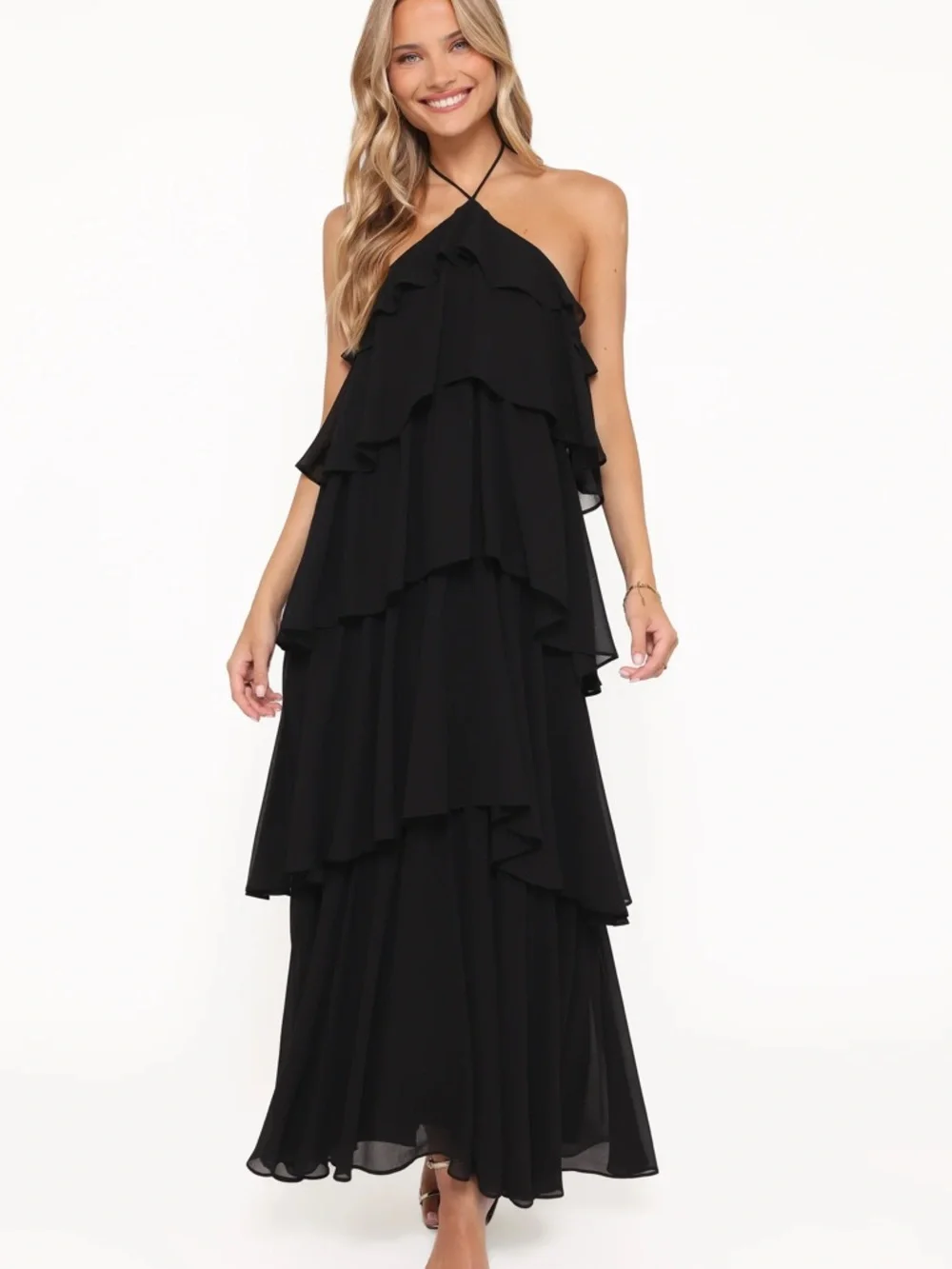 Chasity Halterneck Maxi Dress Black - Picture 3 of 3